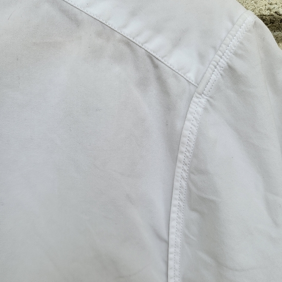 Valentino white short sleeve button up made in Italy 41 - Picture 7 of 10